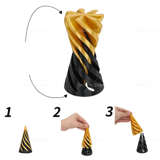 3D Printed Spiral Cone Toy